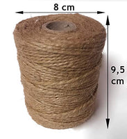 1 x RAW Customer Returns Jute cord 100 m package cord jute ribbon gift ribbon made of rope made from plants natural brown for crafts decorative binding macrame garden - RRP €9.2