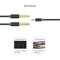 1 x RAW Customer Returns 3.5mm Jack to Dual 6.35mm Mono Y Splitter Audio Cable, Vention Audio Cable Dual 6.35 to 3.5 mm Male to Male Stereo Audio Splitter Cable for Mixer, Guitar, Recorder, Amplifier, Laptop 1.5 M  - RRP €7.99