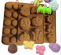 1 x Brand New Pack Halloween Silicone Mold, ZoneYan Halloween Chocolate Mold, Silicone Chocolate Mold, Silicone Praline Mold, Chocolate Mold Made of Silicone for Muffins Cupcakes Cake Pudding Ice Cubes Cake Baking - RRP €20.4