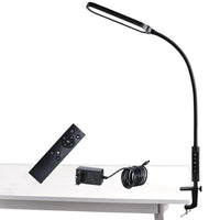 1 x RAW Customer Returns CeSunlight LED desk lamps, clampable lamp, 18 W, 3000 Lms, 3 color modes, 16 brightness levels, CRI 95, eye-friendly LED desk lamp with remote control for reading, office - RRP €36.29