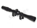 1 x RAW Customer Returns Rifle scope 3-7x20 Duplex incl. 11mm mounts - for small caliber, air rifle airsoft - target sight New model 2018 - RRP €20.16