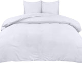 1 x RAW Customer Returns Utopia Bedding bed linen 220x240 set - microfiber duvet cover 240x220 cm 2 pillowcases 65x65 cm - printed white - RRP €21.28