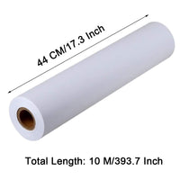 1 x RAW Customer Returns KAVAVO White Paper Roll, 44cm x 10m, White Craft Paper Roll, Ideal for Easel Paper, Bulletin Board Paper, Wall Art, Wrapping Paper. Paper-1 Pcs  - RRP €11.34