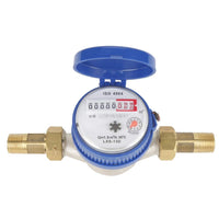 1 x RAW Customer Returns DEWIN water meter garden calibrated water meter calibrated 15mm 1 2 inch cold water meter with fittings for domestic use in the garden - RRP €29.79