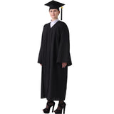 1 x RAW Customer Returns GraduatePro Adult Graduation Dress and Cap University High School 2021 Clothing Costume Unisex, Black - RRP €30.83