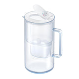 1 x RAW Customer Returns AQUAPHOR glass water filter jug white including 1 MAXFOR filter I Carafe in glass design with easy-to-fill hinged lid I Reduces limescale, chlorine microplastics I Elegant water filter 2.5l - RRP €40.14