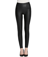 1 x RAW Customer Returns Everbellus Women s Sexy Faux Leather Leggings with Pockets Skinny Leather Pants Black Large - RRP €23.09