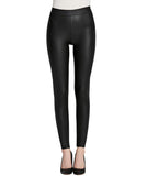 1 x RAW Customer Returns Everbellus Women s Sexy Faux Leather Leggings with Pockets Skinny Leather Pants Black Large - RRP €23.09