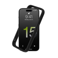 1 x RAW Customer Returns RhinoShield Bumper Case Compatible with iPhone 15 Pro CrashGuard - Shock-absorbing protective case in a slim design - 3.5 meter drop protection - Black - RRP €27.99