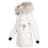 1 x RAW Customer Returns Elara Chunkyrayan Women s Winter Jacket White H-G902 White-40 L  - RRP €78.35