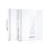 1 x RAW Customer Returns Maxcio Smart Roller Shutter Timer, Maxcio WiFi Blinds Curtain Switch, Compatible with Alexa and Google Home, APP Remote Control and Timing Function, Touch Switch 2 Packs  - RRP €53.99