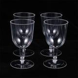 1 x RAW Customer Returns NUOBESTY 12pcs Plastic Wine Glasses Party Disposable Cups Plastic Stemware Wine Glasses Cups - RRP €17.8