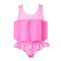 1 x RAW Customer Returns Girls Buoy Swimsuit Children Unisex Swimwear Swimming Aid Boys One Piece Swimsuit with Adjustable Buoyancy Swimming Power Swimwear Swimming Learning Training Suit Pink 3-4 Years - RRP €36.88