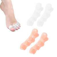 6 x Brand New Toe spreader silicone, toe separator, correction for all toes, 4 pieces silicone toe separator for pedicure toe correction hallux valgus splint ball protection, toe spreader, women and men - RRP €52.26