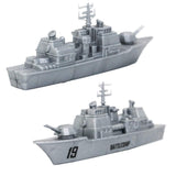 1 x RAW Customer Returns deAO model military navy ship aircraft carrier toy playset with small model aircraft, battleship and supply ship included - RRP €13.27