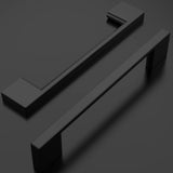 1 x RAW Customer Returns Amerdeco 10 pieces furniture handles black 128 mm hole spacing drawer handles for kitchen cabinets cupboard handles drawer handles door handles for kitchen cabinets wardrobe UK0035 - RRP €27.99