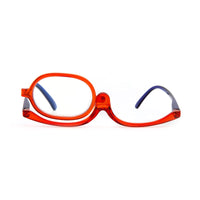 1 x RAW Customer Returns Amorays Makeup Glasses for Women, Rotating Reading Glasses for Monolente Makeup Fashion L3660NEW Orange, 1.0  - RRP €60.0