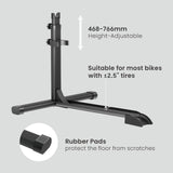 1 x RAW Customer Returns Mimoke Vertical Bike Stand - Freestanding Vertical Bike Storage Stand Indoor - Garage Apartment One Piece  - RRP €53.99