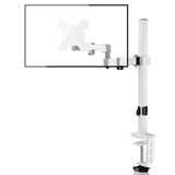 1 x RAW Customer Returns Bracwiser Monitor Mount Single Monitor Arm Height Adjustable Swivel Monitor Stand for 13-32 Inch Screens Single Monitor Desk Mount up to 10 kg, VESA 75 100 White MD7421W  - RRP €31.07