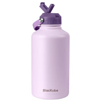 1 x RAW Customer Returns Blackube stainless steel drinking bottle with straw 1800ml thermos flask insulated bottle - BPA-free, leak-proof, large metal drinking bottle for sports, school, fitness, outdoor, camping - RRP €37.99