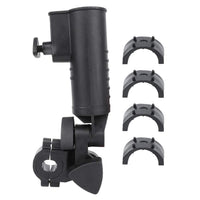 1 x RAW Customer Returns Cocoarm Golf Umbrella Holder, Black, Universal Golf Push Cart Umbrella Stand Extension Golf Trolley Umbrella Stand for Golf Push Cart Handles, Cart, Wheelchair, Bicycle - RRP €20.14