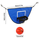 1 x RAW Customer Returns Trampoline Basketball Hoop Set with 1 Basketball Air Pump Trampoline Indoor Outdoor Sports - RRP €24.99