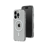 1 x RAW Customer Returns RhinoShield Clear Case compatible with MagSafe for iPhone 15 Pro Superior magnetic strength, yellowing resistance, crystal clear, optimal protection and customizable - white camera ring - RRP €47.39