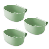 1 x RAW Customer Returns LYLIDIA Changing Table Organizer for Hanging 3 Pieces Trash Can Drip Tray Kitchen Waste Garbage Container Washing Bowl Drip Tray Baby for Changing Table Kitchen Cupboard Door Polypropylene Green - RRP €16.1