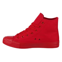 1 x RAW Customer Returns Elara Sneaker Unisex Sport High Top Chunkyrayan Sneakers All Red 014-ZY9031-Red-44 - RRP €22.94