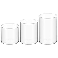 2 x Brand New Angoily 9 Glass Candle Holder Cylindrical Vase Flora Transparent Glass Vase Tealight Holder for Wedding, Party, Dining Table, Table Decoration, Living Room - RRP €73.74