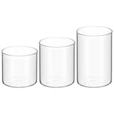 2 x Brand New Angoily 9 Glass Candle Holder Cylindrical Vase Flora Transparent Glass Vase Tealight Holder for Wedding, Party, Dining Table, Table Decoration, Living Room - RRP €73.74