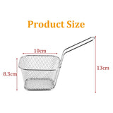 1 x RAW Customer Returns TOKINCEN Pack of 8 frying baskets, small serving baskets, stainless steel for fries, mini fries basket, fries basket, fryer basket, frying basket for serving fries, prawns, onion rings - RRP €18.68