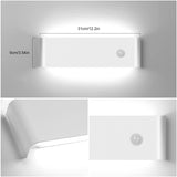 1 x RAW Customer Returns INHDBOX Wall Light Motion Sensor Indoor 12W Cool White LED Wall Lamp Indoor Up and Down Aluminum Interior Light Wall Lighting for Living Room Bedroom Hallway Stairs White  - RRP €30.14