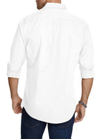 1 x RAW Customer Returns Jolicloth Men s Casual Shirt Regular Fit Plain Long Sleeve Business Shirt 100 Cotton Men s Shirts White S - RRP €35.28