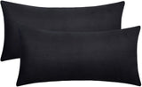 28 x Brand New Set of 2 pillowcases 40 x 80 cm - 500TC 100 cotton super soft pillowcase - black pillowcases with zipper Pillowcase - RRP €403.2