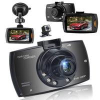 1 x RAW Customer Returns Dashcam car camera car front and rear recorder Full HD video - car surveillance camera - wide angle panorama motion detection G-sensor night vision microphone dash cam car - RRP €35.28