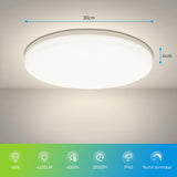 1 x RAW Customer Returns Yafido LED ceiling light Ultra Slim 48W 4320LM UFO LED ceiling light Flat 4000K Neutral white LED ceiling light for living room bedroom office kitchen bathroom 30cm - RRP €30.99