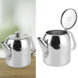 1 x RAW Customer Returns Stainless steel teapot, metal teapot, stainless steel coffee pot with short spout, coffee pot teapot stainless steel kettle cold water jug short spout for hotel restaurant 850ml  - RRP €23.38