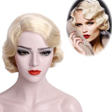 1 x RAW Customer Returns STfantasy Black 20s Finger Wave Wigs 1920s Flapper Hair for Women Women 1920s Cosplay Costume Halloween Party Daily Wear - RRP €28.22