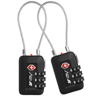 1 x RAW Customer Returns BV combination lock for stress-free travel with luggage. TSA lock with number code for 1000 possible combinations. Suitcase lock, cable lock, combination lock padlock, TSA suitcase lock - RRP €20.12