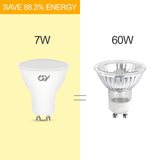 1 x RAW Customer Returns GY GU10 LED Dimmable Neutral White Lamp, 7W 4000K 600lm Neutral White Light Bulbs, Replaces 70W Halogen Bulbs, 120 Beam Angle Adjustable LED Bulb, Pack of 6 Energy Class G  - RRP €24.99