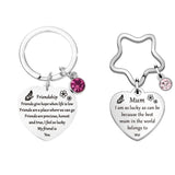 1 x Brand New SSyang Keychain 2 Pieces, Best Friend Gifts, Bff Gift Engraved Stainless Steel Best Friend Birthday Girlfriends, for Best Friends Personal Friendship Gifts Silver  - RRP €22.8