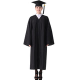 1 x RAW Customer Returns GraduatePro Adult Graduation Dress and Cap University High School 2021 Clothing Costume Unisex, Black - RRP €30.83