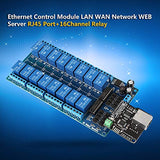 1 x RAW Customer Returns Keenso Ethernet 16 Channel Relay Module, Ethernet Control Module Lan Wan Network Webserver RJ45 Port 16 Channel Relay NC1601 plus Relay - RRP €61.91