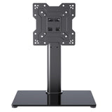 1 x RAW Customer Returns XINLEI Universal TV stand TV stand for 17-43 inch TVs or monitors, 3-level height adjustable table TV stand with tempered glass base up to 40 kg, VESA max. 200 x 200 mm TS103 - RRP €29.78