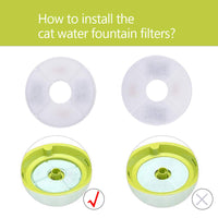 1 x RAW Customer Returns Decdeal replacement filter for cat fountain, water filter 8 pieces - RRP €20.4