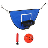 1 x RAW Customer Returns Trampoline Basketball Hoop Set with 1 Basketball Air Pump Trampoline Indoor Outdoor Sports - RRP €24.99