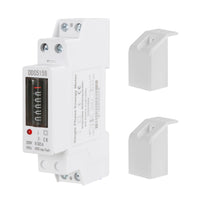 1 x RAW Customer Returns Jadeshay Electricity Meter for Balcony Power Station, 1P Single Phase Electricity Meter DIN Rail AC Meter 5 32 A KWh Meter 220V Power Consumption Monitor Electronic Counting  - RRP €16.61