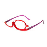 1 x RAW Customer Returns Amorays Makeup Glasses for Women, Rotating Reading Glasses for Monolente Makeup Fashion L3660NEW Red, 2.0  - RRP €60.0