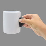 1 x RAW Customer Returns YY Vertical Climbing Ceramic and Resin Mug 30cl Black - RRP €20.06